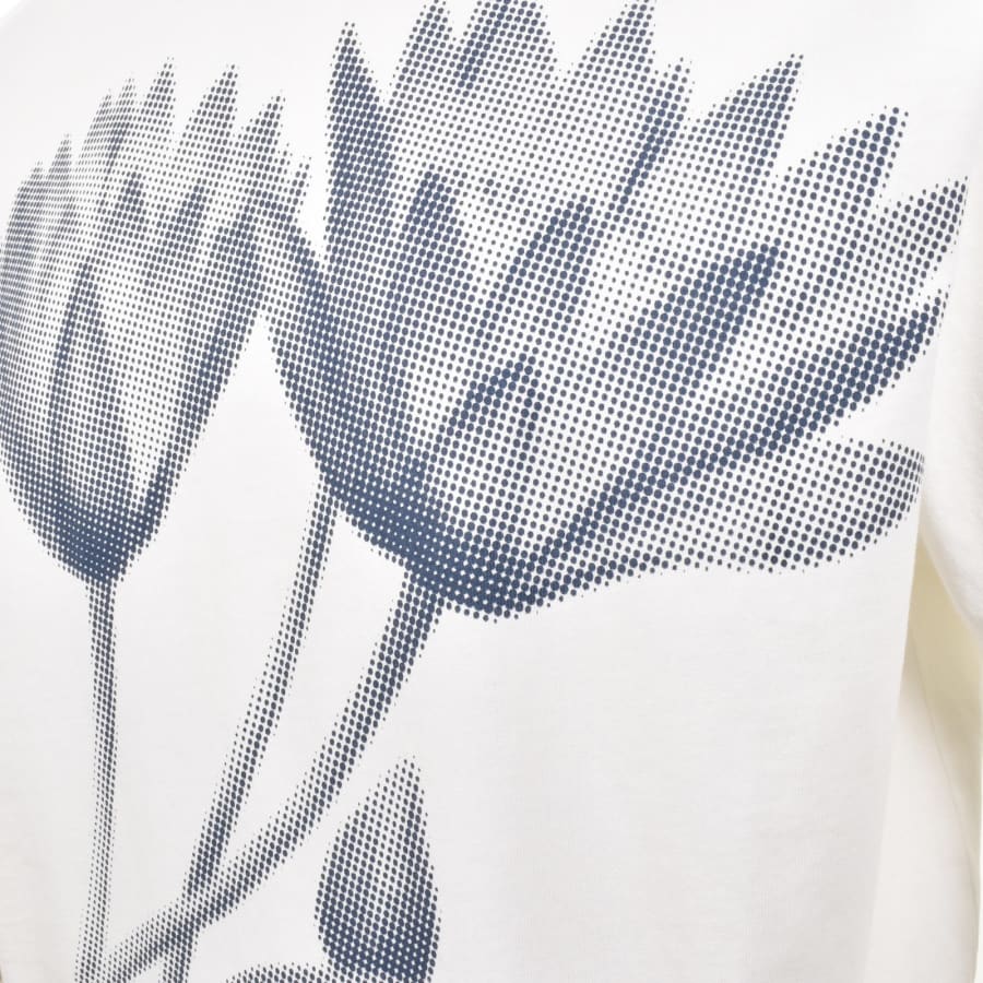 Paul Smith Half Tone Floral T Shirt Ecru